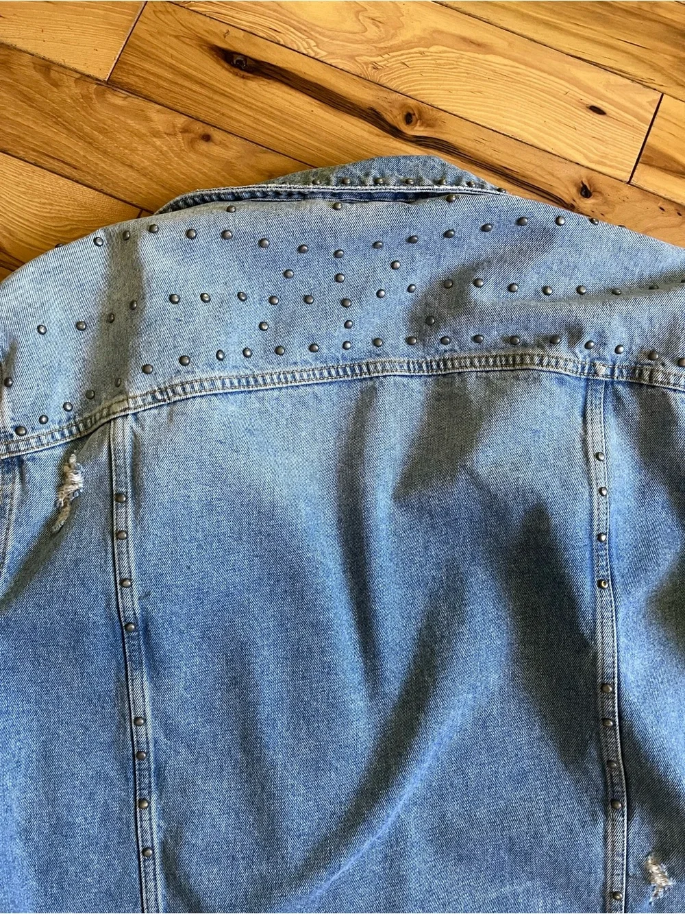 Free People Studded oversized trucker jacket - Picture 5 of 11